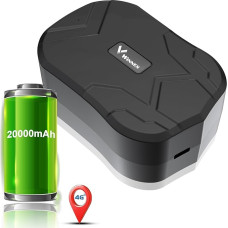 4G GPS sekimo įrenginys visame pasaulyje Realiuoju laiku 20000 mAh sekimo automobilinis GPS lokatorius Vandeniui atsparus ir stiprus magnetinis sekimo įrenginys Sekimo įrenginys