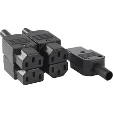 Sourcingmap 5Pcs AC 250V 10A moterų 3 gnybtų IEC320 C13 maitinimo adapterio jungtis