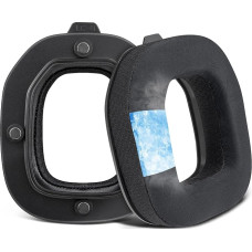 SOULWIT Cooling Gel Replacement Ear Pads for Astro A40 TR Headset, Ear Pads Cushions with Ice Silk Fabric, Soundproofing Foam