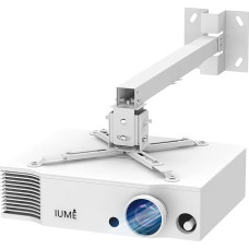 Projector Wall Mount with Universal LCD / DLP for Epson, Optoma, BenQ, Viewsonic Projectors, Video Projector Mount, 44LB Load Capacity, White