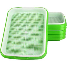 Pack of 6 Seed Germination Trays, Seedling Trays, Greenhouse Effect Propagator Seeds, Germination, Hydroponic Seeding, Germination Greenhouse Tray for Family Garden, Indoor and Outdoor Use