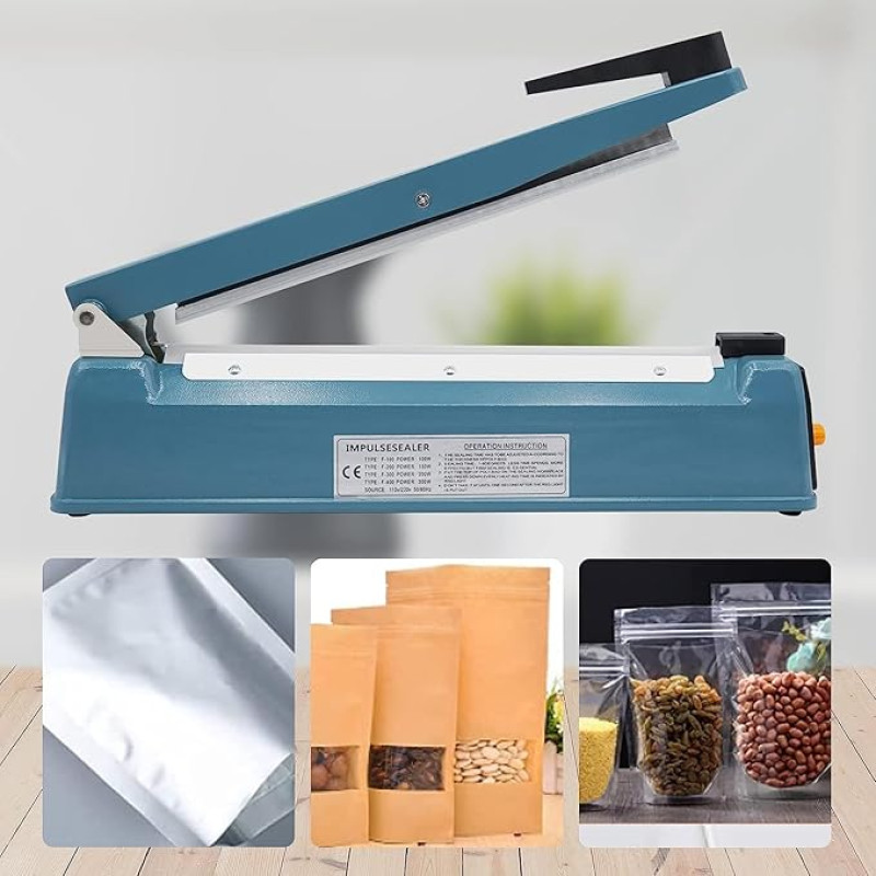 400 mm šilumos sandarinimo plėvelės suvirinimo aparatas 5 mm sandarinimo plotis sijos suvirinimo aparatas sandarinimo įtaisas temperatūros kontrolės šilumos sandarinimo aparatas plastikinių maišelių sandarinimas Mylar PP ir PE maišeliams