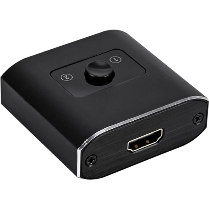 HDMI 2.1 jungiklis, 8K HDMI skirstytuvas, dvikryptis HDMI jungiklis, 2 į 1 išvestį arba 1 į 2 išvestis, 8K HDMI dėžutė palaiko Ultra HD