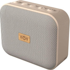 House of Marley Jammin Tragbarer Mini Bluetooth Lautsprecher - Kabelloser Lautsprecher mit 14 Std. Spielzeit, IPX5 Spritzwasserschutz & Freisprechfunktion - kompakt, nachhaltig gefertigt, Crème