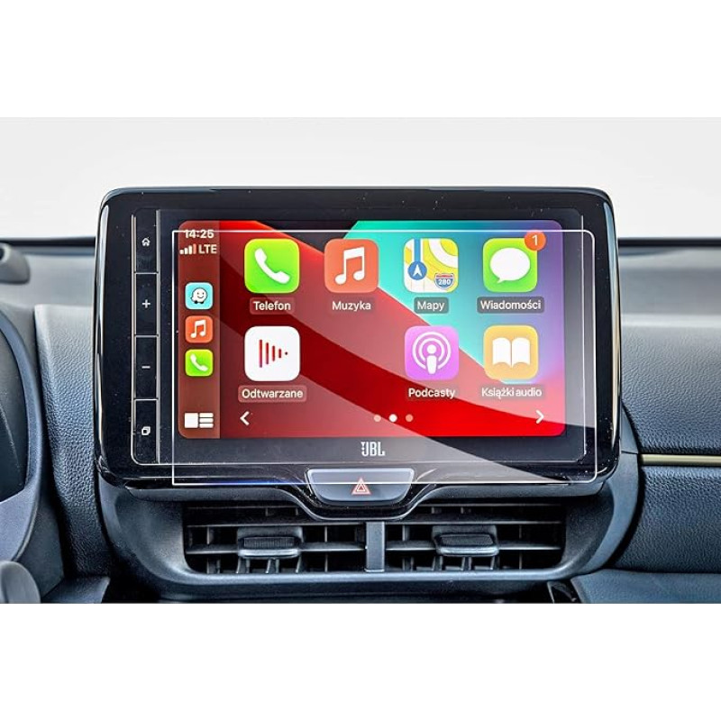GAFAT Toyot-a Yaris Cross 2021-2024 2025 9 colių navigacijos apsauginė plėvelė, 9 colių stiklo ekrano apsauga, suderinama su Toyota Yaris Cross Smart Connect, 9H apsauga nuo įbrėžimų