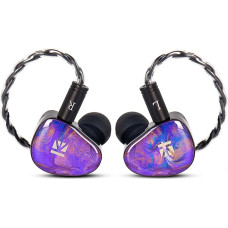 keephifi KBEAR KB02 IEM ausinių ausinių kabelis, 10 mm elastinis kaulų laidumas ekstremaliam bosų kompensavimui ausinių monitoriuje, 3D atspausdintos alyvos purškimo dervos IEMS Inear DJ ausinės dainininkams, muzikantams,