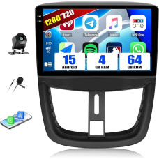 SIXWIN 4+64G Android 15 automobilinis radijas su 