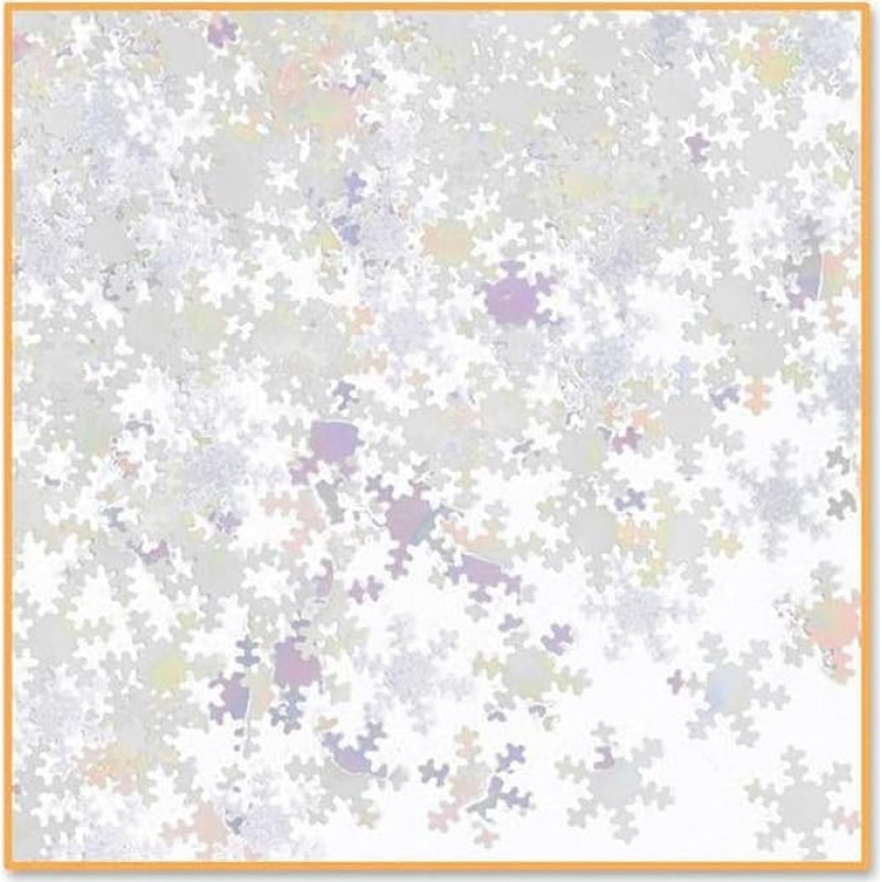 Beistle Iridescent Snowflakes konfeti