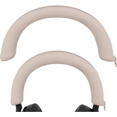 Geekria Silicone Headband Cover Compatible with Sony WH-1000XM5, WH1000XM5 Wireless Headphones, Head Cushion Protector, Sweat Cover, Replacement Repair Part, Easy DIY Assembly, Beige