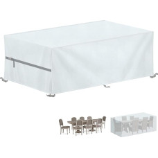 LAMUNI Garden Lounge Cover for Garden Furniture Protective Cover Waterproof Cover Garden Furniture Tarpaulin Outdoor Table Cover 420D Oxford Fabric Lounge Sofa Cover for Garden Table 260 x 100 x 80 cm