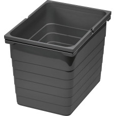 NINKA Waste Bin 17 Litres with Handles Plastic Dark Grey