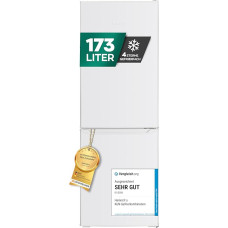Heinrich´s Fridge Freezer Combination 173 L Total Volume, 121 L Cooling Volume, 52 L Freezer Volume, LED Lighting, Door Hinge, Changeable, Quiet 40 dB, Large Freezer Boxes, 7 Temperature Levels, (White)