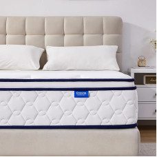 Coolvie čiužinys 120 x 190 cm 7 zonų ortopedinis kišeninis spyruoklinis čiužinys Vidutinio kietumo (H3) 25 cm aukščio spyruoklinis čiužinys su komfortiškomis putomis Oeko-Tex sertifikuotas
