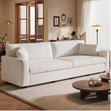 Guyii Beige 2-Seater Sofa, Modern and Cosy Furniture for Living Room, Soft Couch for Home, Comfortable and Stylish Seating, 266 cm (One Sofa)
