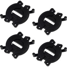 INCREWAY stalo jungtis, 4 grupės plastikinių valgomojo stalo užraktų Mokymo stalo jungtis, užrakinanti stalo kombinaciją (juoda)