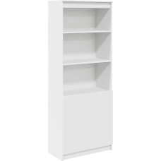 vidaXL Highboard White 70 x 35 x 180 cm Medienos medžiagos spintelė Spintelė Aukšta šoninė spintelė Aukšta spintelė Spintelė su durimis