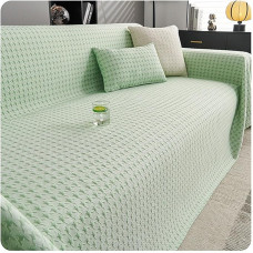 Sofa Cover, Sofa Cover, Couch Cover, 3-Seater, Non-Slip, Summer, Cool Sofa Cover, Breathable Sofa Throw, Sofa Protector, Corner Sofa, 2-Seater Protective Covers, Living Room, Green, 180 x 130