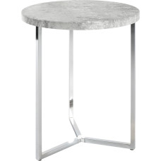HAKU Möbel šoninis staliukas Betono išvaizda Chromas MDF metalas Matmenys Aukštis 54 cm x Skersmuo 45 cm Stilius: Modernus