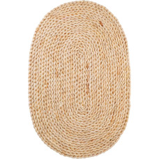 Handgewebtes Ovales Tischset aus Getrocknetem Maisblatt mit Rutschfester und Hitzebeständiger Funktion für Täglichen Gebrauch und Dekoration Zuhause