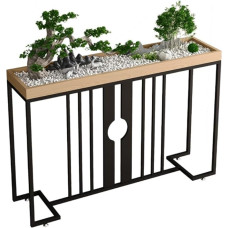 Flurtisch, schmaler Konsolentisch, Regal, Sofatisch hinter dem Couchtisch, Konsolen-Sofatisch, industriell, modern, schmale Sofatische, Eingangstisch mit Regalen und Anti-Reibungsfüßen, hoch