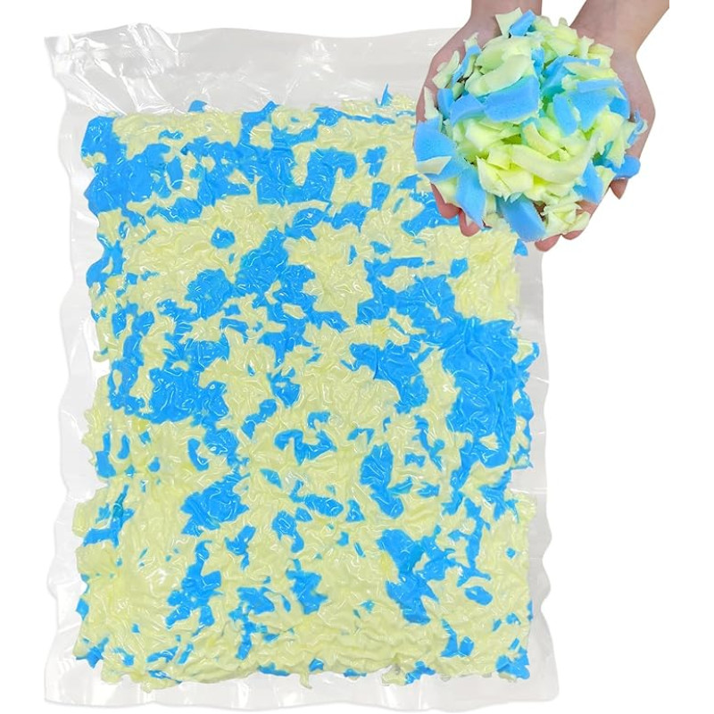 Pupelių maišo užpildas 6lb susmulkintų atminties putų užpildas Minkštas ir praktiškas sofos pagalvėlės lovos pagalvėlės užpildas Šunų kėdės amatų gyvūnai