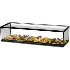 MBH 92 cm neutrali stiklinė viešojo maitinimo vitrina pyragams ir kepiniams MBH 20 ml su LED apšvietimu