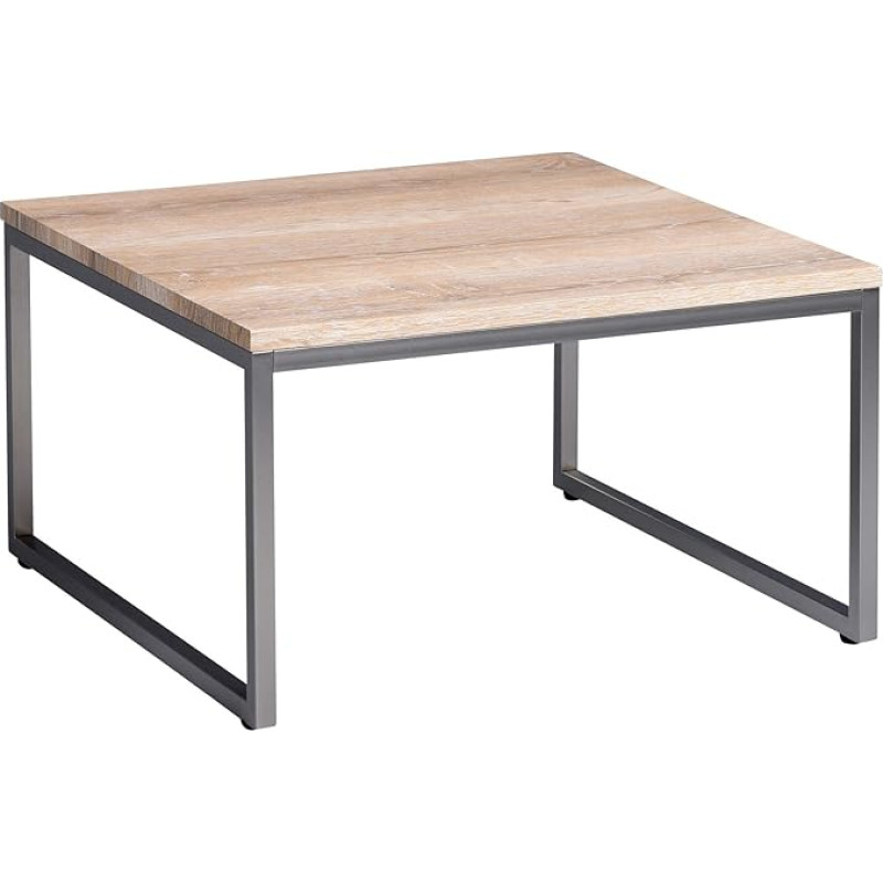M2 Kollektion Riad 1 Kavos staliukas MDF laukinio ąžuolo šviesiai rudos spalvos 60 x 60 cm Aukštis 35 cm
