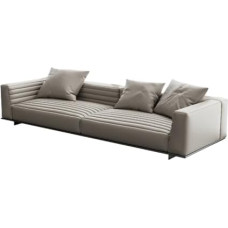 Sofagarnitur für Hotellobby und Bürolounge mit Marmortisch - 3-Sitzer Design für Empfangsbereich