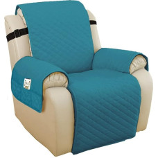 Sofa Armrest Protector Covers, 1 Set Sofa Cover, Removable Children's Mat, Armchair Seater, Furniture Protection, Protective Covers, Washable Armrest Covers (Blue Green, Large)