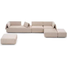 Modulares armloses Sofa, Schaumstoff-Couch - einfache Montage, minimalistischer Stil, übergroßes Design für Wohnzimmer, Schlafzimmer, Büro
