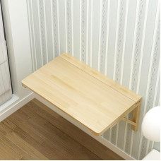 WBWAPA Wandtisch, klappbare Bar, klappbarer, wandmontierter Massivholz-Klapptisch, robuste, zusammenklappbare Werkbank für Zuhause, Büro, Waschküche, Garage, kleine Wohnung, Multifunktion
