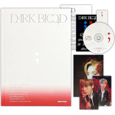 ENHYPEN - [Dark Blood] (NEW Ver.) Photo Book + CD-R + Photo Card + Message Photo Card + Sticker + Postcard + Bookmark + Poster With Lyrics + 2 Pin Button Badges + 4 Extra Photocards