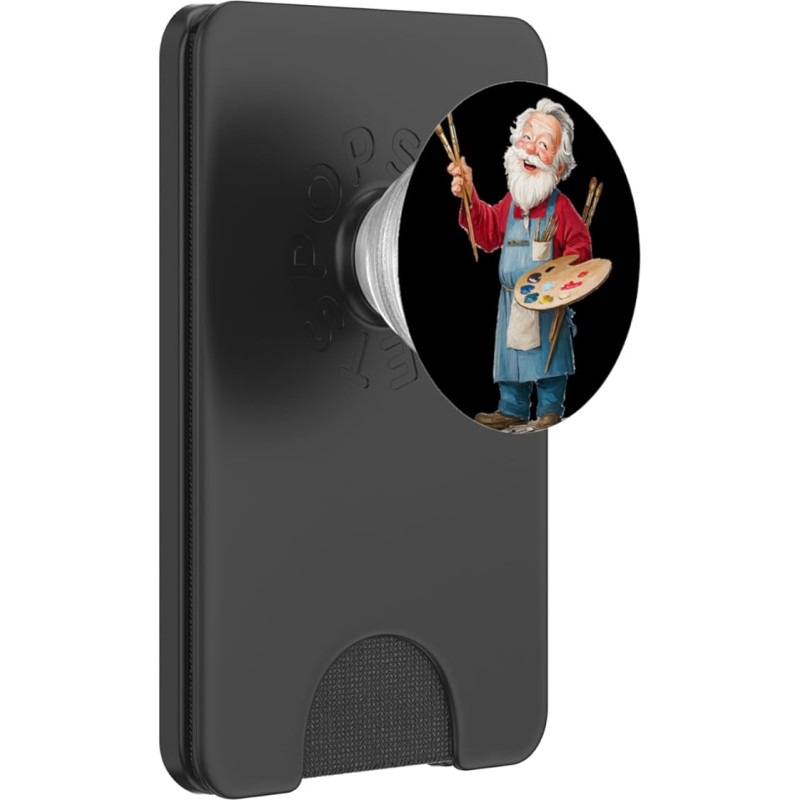 Cooles Weihnachtsmann-Kostüm für Künstler und Malerliebhaber PopSockets PopWallet für MagSafe