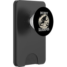 Krampus T | Schauriger Weihnachtsmann | Krampus Maske Bartl PopSockets PopWallet für MagSafe