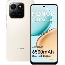 HONOR 400 Smart 4G Smartphone 6GB 128GB 6500mAh Battery 6.77 Inch Screen with Drop Protection IP54 Snapdragon 685 108MP Main Camera Android 15 Dual SIM NFC Gold