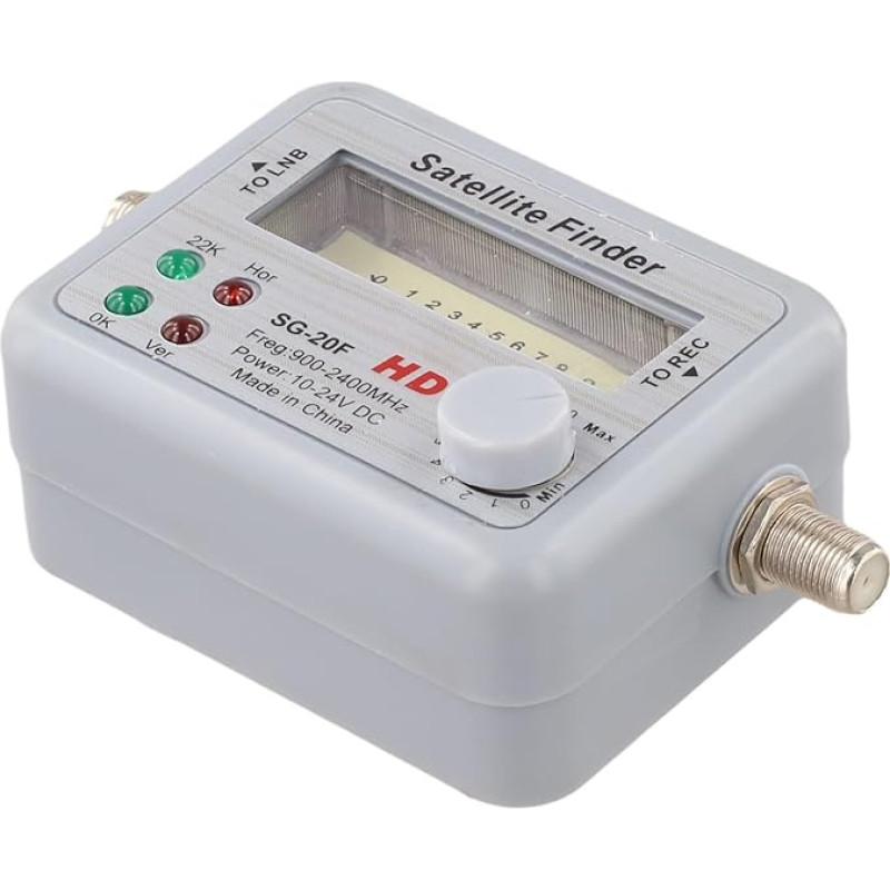 Digitales Satelliten-Signalmessgerät mit 950-2150 MHz Eingangsfrequenz und beleuchtetem Display für LNB-Ausrichtung, kompatibel mit Geschirrnetzwerk und Satelliten-TV-Systemen, Taschenformat
