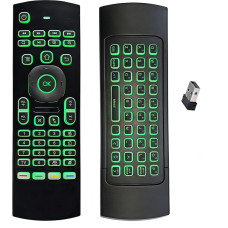 MX3 2,4 G Air Remote Mouse Multifunktional mit 7 Farben Hintergrundbeleleuchtung Fernbedienung, Mini-Tastatur und Infrarot-Fernbedienung, Lernen für Android TV Box, Projektor, PC, Mac, PS3, Pad,
