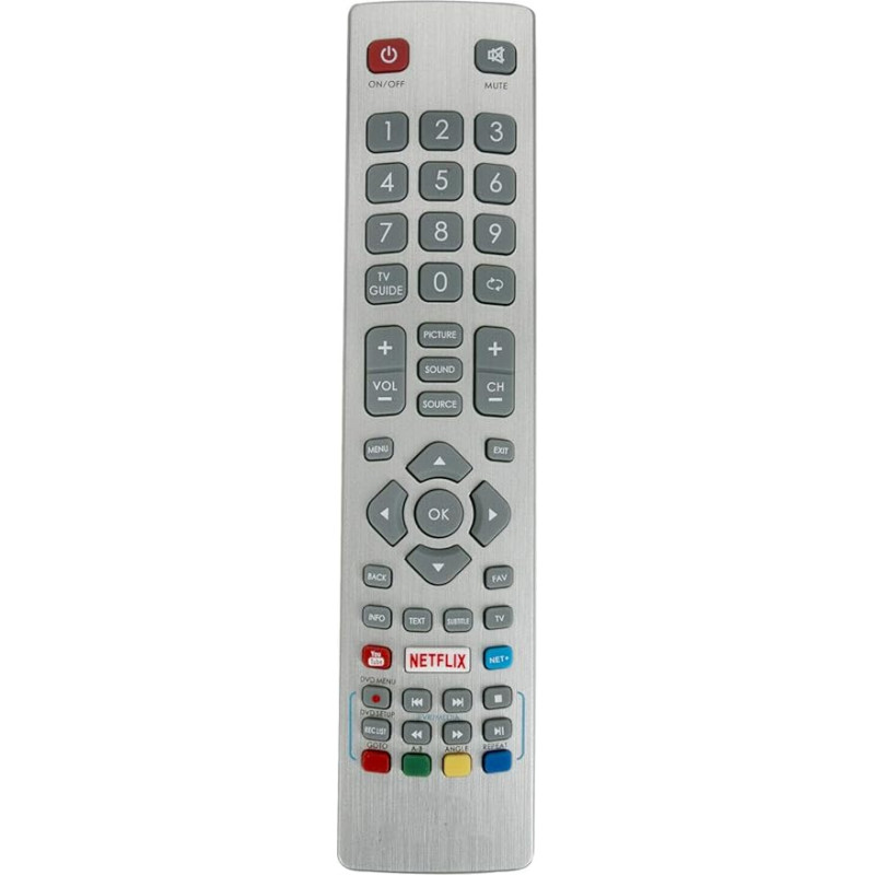 VINABTY SHWRMC0120 Pakaitinis nuotolinio valdymo pultas Sharp Aquos SHWRMC0128 LC-32HG5141K LC-32HG5341K LC-40FG5242E LC-40FG5342E LC-40UG7242K LC-40UI7552K LC-43CFG 6001K LC-43CFG6002E LC-49CFG6001E