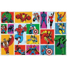 Nathan 12001549 Dėlionė 3000 dalių Retro Marvel suaugusiems ir vaikams nuo 14 metų Aukštos kokybės dėlionė Puiki integracija Mano herojų kolekcija