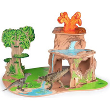Papo - Dinosaur Land Gift Set with Figures Toy for Children - 3 Years + - Dinosaur Collection - Creative Game Prehistoric World - Gift Idea Toy for Girls and Boys