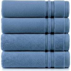 Egeria Manhattan Gold Hand Towels, 50 x 100 cm, Soft and Absorbent Towel Set for Bathroom, Shower and Daily Use, Pack of 4, Mount