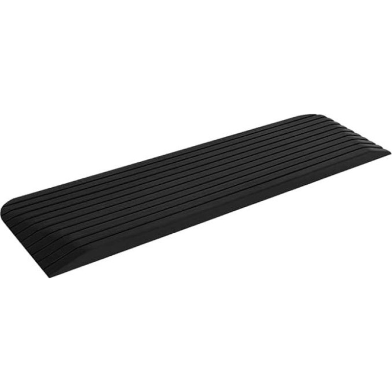 vidaXL Threshold Ramp Door Threshold Ramp Motorcycle Car Wheelchair Ramp Kerb Ramp Rubber Ramp Driveway Ramp 110 x 32 x 3.8 cm Rubber