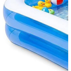 Aufblasbarer Kinderpool 200 * 150 * 50 cm, Garten-Planschbecken für draußen, geräumiges Schwimmbecken als Family Pool, großer Swimmingpool für Garten und Außenbereich