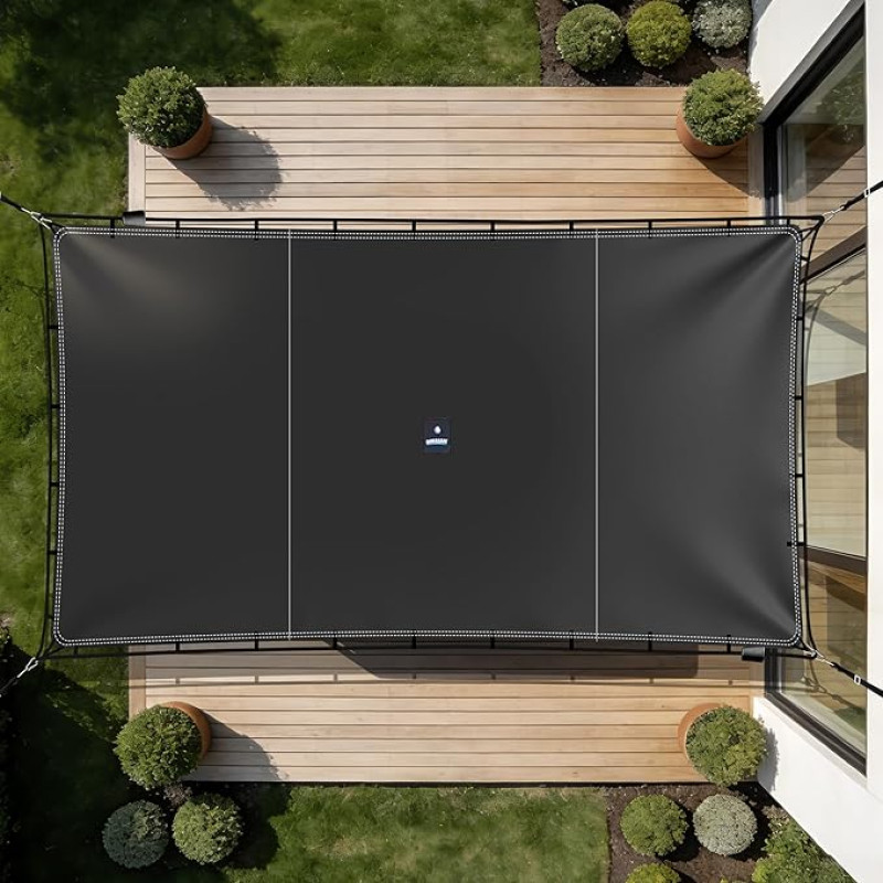SIHAIAN Sonnensegel Rechteckig 3x4m, Wasserdichtes Segeltuch, UV-beständig & robust mit doppelter Aufhängung, Sonnenschutz für Terrasse & Balkon, Für Garten, Outdoor und öffentliche Einrichtungen