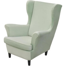 Wing Chair Cover, 2-Piece Set, Stretch Wing Chair Cushion, Sofa Protective Covers, Velvet Armchair Throws, Wings Back Armchair Covers, Furniture Protection for Living Room, Bedroom, Hotel