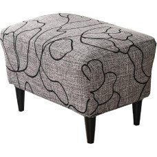 KRFOONN Ottoman Slipcovers Stretchy stačiakampis Footrest Stool spausdintos Ottoman dangtelis Footstool baldų apsauga su neslystančiu elastingu dugnu (24, X-Large)