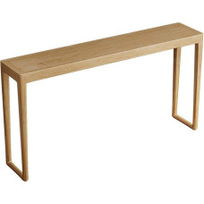 Rechteckig Beistelltisch ，Schmaler Konsolentisch Platzsparend，Flurtisch Holz Einfache Montage，für Eingangsbereich Foyer Flur kleine Räume(Natural)