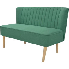 KOIECETA Sofa 2 vietų medžiaginė sofa Lounge Sofa Minkšta sofa Sofa Couch Fabric 117 x 55,5 x 77 cm (žalia)