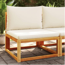 Homgoday Sodo sofa Lounge Sodo sofa be porankių su kietos akacijos medienos pagalvėlėmis Lauko sodo lovos sofos sofos Sofa Patio baldai Modelis 4008177