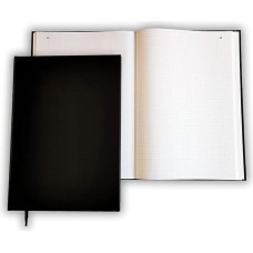 UTTSCHEID Rodyklė numeruota vertikali 30 x 21,5 cm - 100 puslapių - juodas viršelis - kvadrato formos - maži kvadratėliai - aukščiausios kokybės